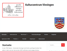 Tablet Screenshot of kulturzentrum-vinningen.de